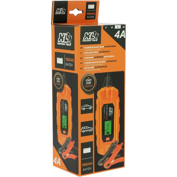 Chargeur batterie auto - XLPT - 4A - 70W - 12V - 3 m - IP65 - Mode Supply - Affichage digital Chargeur batterie auto - XLPT - 4A - 70W - 12V - 3 m - IP65 - Mode Supply - Affichage digital