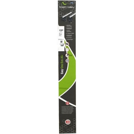 Lot de 2 Barres de toit - GREEN VALLEY - Easy One N° 55 - Aluminium -