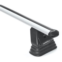 Lot de 2 Barres de toit - GREEN VALLEY - Easy One N° 18 - Aluminium - Fixation fix point - Jusqu'a 75 kg