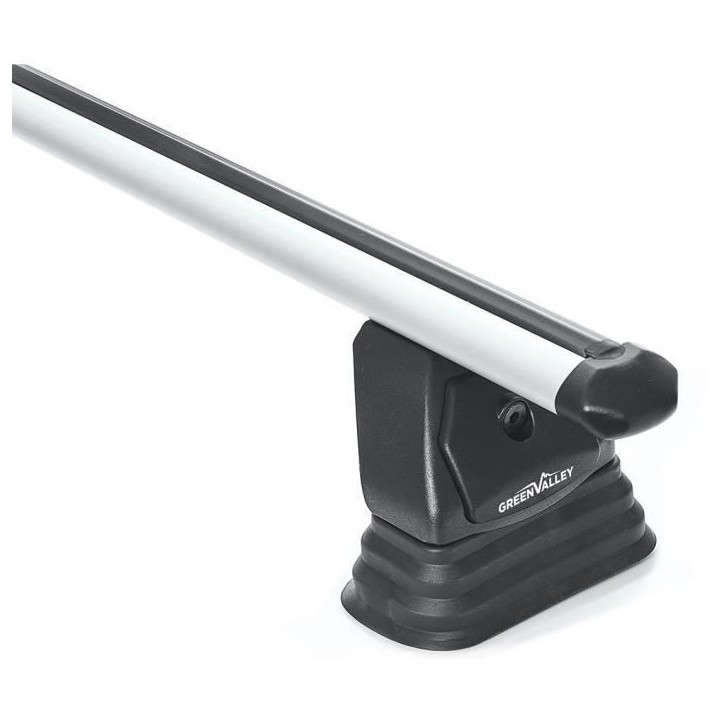 Lot de 2 Barres de toit - GREEN VALLEY - Easy One N° 18 - Aluminium - Fixation fix point - Jusqu'a 75 kg Lot de 2 Barres de toit - GREEN VALLEY - Easy One N° 18 - Aluminium - Fixation fix point - Jusqu'a 75 kg