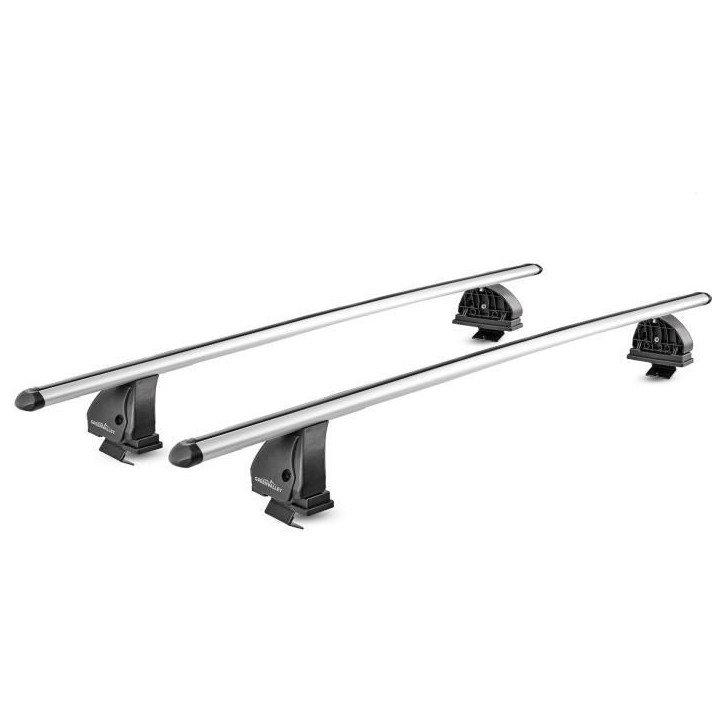 Lot de 2 Barres de toit - GREEN VALLEY - Easy One N° 80 - Aluminium - Fixation sur toit normal - Jusqu'a 75 kg