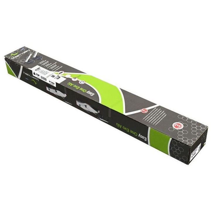 Lot de 2 Barres de toit - GREEN VALLEY - Easy One N° 80 - Aluminium - Fixation sur toit normal - Jusqu'a 75 kg