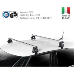 Lot de 2 Barres de toit - GREEN VALLEY - Easy One N° 80 - Aluminium -