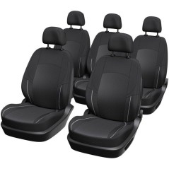 Pack de 5 housses auto universelles - XLCOVER - Monospace - Compatible