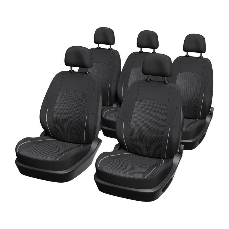 Pack de 5 housses auto universelles - XLCOVER - Monospace - Compatible
