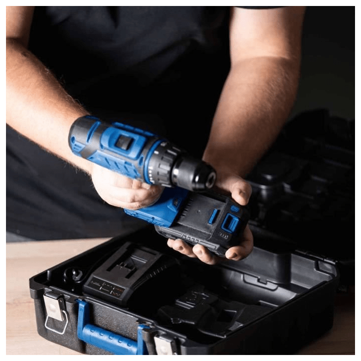 Coffret perceuse visseuse sans fil C-DTB74/1-X - 50Nm mandrin 13mm + 74 accessoires - SCHEPPACH 20V IXES + batterie 2Ah + charge Coffret perceuse visseuse sans fil C-DTB74/1-X - 50Nm mandrin 13mm + 74 accessoires - SCHEPPACH 20V IXES + batterie 2Ah + charge