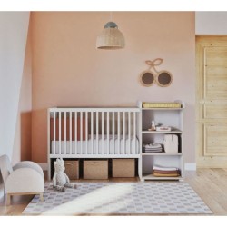 Lit Combiné - 120x60cm - Evolutif en 90x190cm - Babyprice Smile - Het