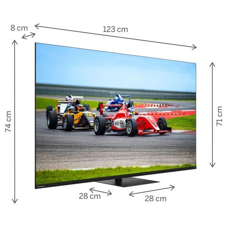 Thomson 55QG7C14 - TV QLED 55 (139 cm) - 4K UHD 3840x2160 - 144 Hz - Google TV - 2xHDMI 2.1 + 2xHDMI 2.0 - WiFi Thomson 55QG7C14 - TV QLED 55 (139 cm) - 4K UHD 3840x2160 - 144 Hz - Google TV - 2xHDMI 2.1 + 2xHDMI 2.0 - WiFi