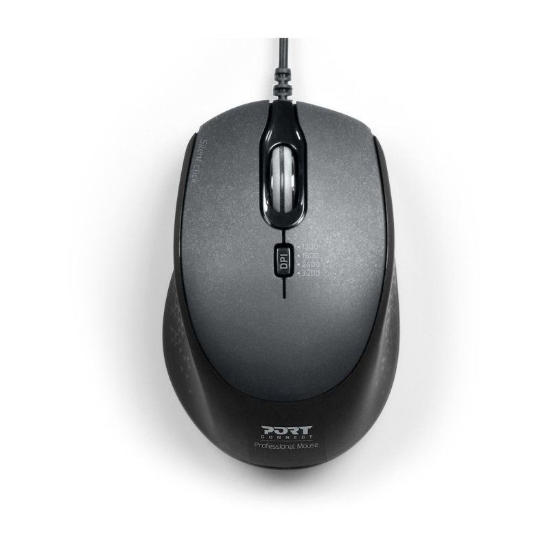 Souris sans fil - PORT Designs - 900711-B - USB-A & USB-C - 2.4 GHz -
