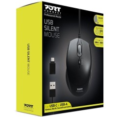 Souris sans fil - PORT Designs - 900711-B - USB-A & USB-C - 2.4 GHz -