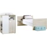 Lit Combiné - 120x60cm - Evolutif en 90x190cm - Babyprice Smile - Het