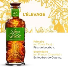 PURA VIDA - X.A - Rhum Brun - 40 % Alcool - Origine : Costa Rica - Bou