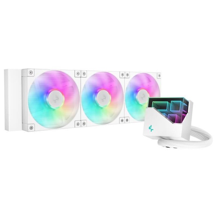 Watercooling AIO - DEEPCOOL LT360 ARGB - Ventilateurs 3x 120 mm ARGB - Blanc Watercooling AIO - DEEPCOOL LT360 ARGB - Ventilateurs 3x 120 mm ARGB - Blanc