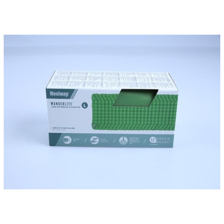 Couchage Rectangulaire - BESTWAY - 69616 - 1.98m x 71cm x 6.5cm - Vert