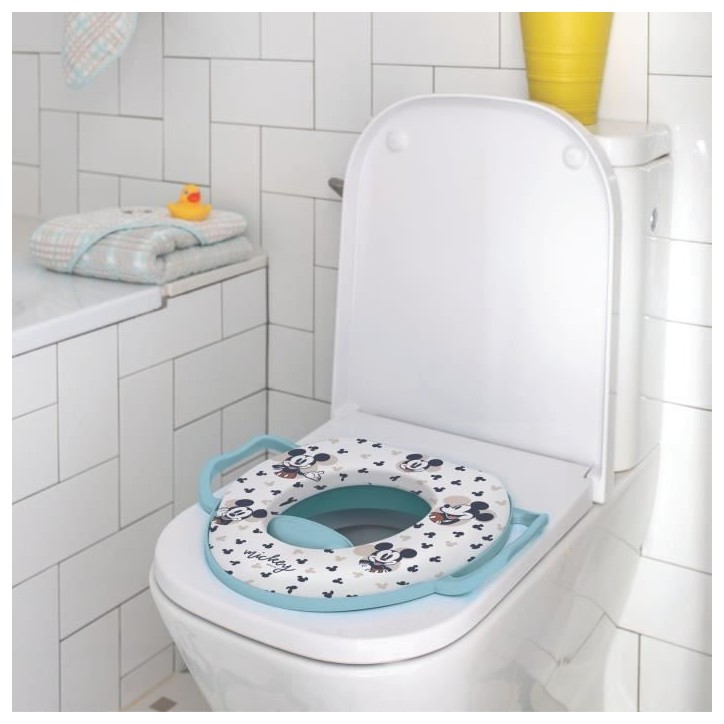 Réducteur WC - THERMOBABY - Confort avec poignées - Mickey Réducteur WC - THERMOBABY - Confort avec poignées - Mickey