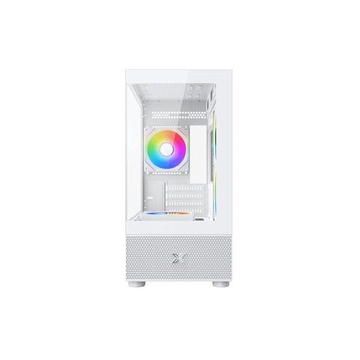 Boîtier PC sans alimentation - XIGMATEK - Alphard M Arctic - Mini tour - Format M-ATX - 4x120mm A-RGB - Blanc Boîtier PC sans alimentation - XIGMATEK - Alphard M Arctic - Mini tour - Format M-ATX - 4x120mm A-RGB - Blanc