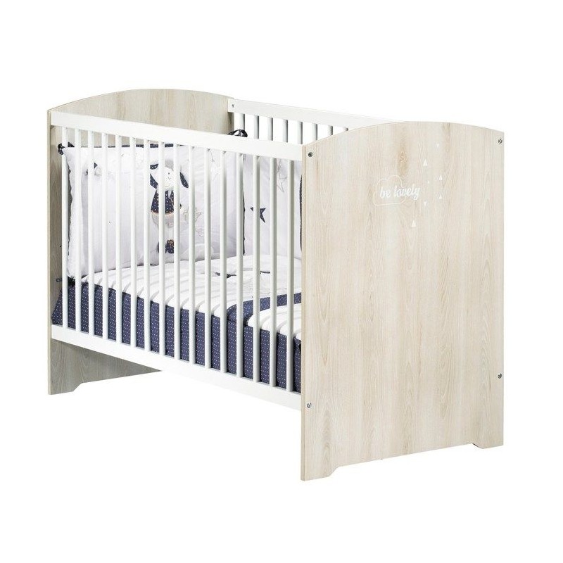 Lit bébé a barreaux - 120 x 60 cm - Babyprice Smile - Hetre Lit bébé a barreaux - 120 x 60 cm - Babyprice Smile - Hetre