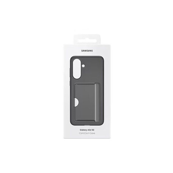 Coque et étui téléphone mobile Samsung arriere avec porte-carte Galaxy A56 5G Noir