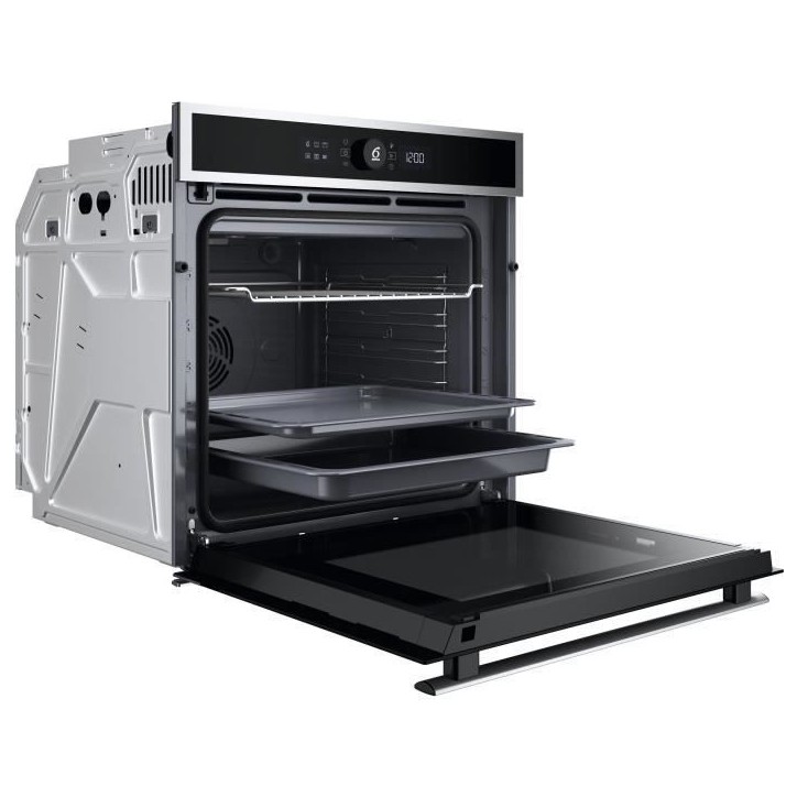 Four encastrable - WHIRLPOOL - WOI4IS8PM0XAF - 73 L - Pyrolyse - Inox - A+