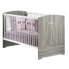Lit bébé évolutif - 140x70cm - Babyprice Smile - Chene silex - Blan