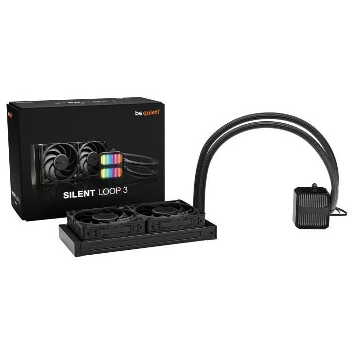 Watercooling - BE QUIET! - Silent Loop 3 - 240 mm - Compatible Socket AM4 - Aluminium Watercooling - BE QUIET! - Silent Loop 3 - 240 mm - Compatible Socket AM4 - Aluminium