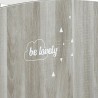 Lit bébé évolutif - 140x70cm - Babyprice Smile - Chene silex - Blan