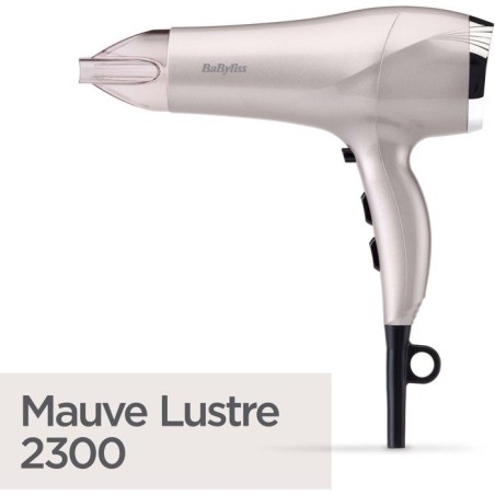 Seche-cheveux - BABYLISS - D781E - Ionique anti-frisottis - 2300W - 3 températures - Mauve Lustre