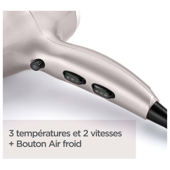 Seche-cheveux - BABYLISS - D781E - Ionique anti-frisottis - 2300W - 3 températures - Mauve Lustre Seche-cheveux - BABYLISS - D781E - Ionique anti-frisottis - 2300W - 3 températures - Mauve Lustre