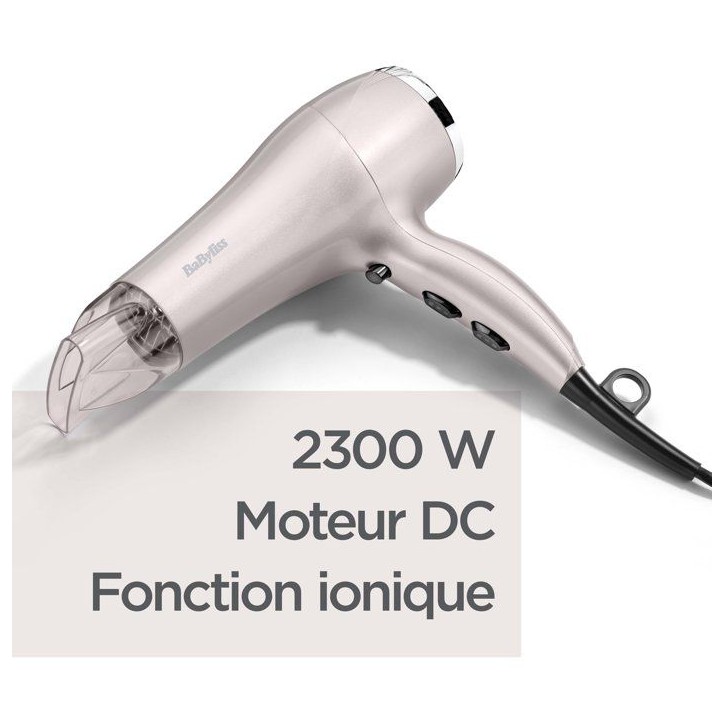 Seche-cheveux - BABYLISS - D781E - Ionique anti-frisottis - 2300W - 3 températures - Mauve Lustre Seche-cheveux - BABYLISS - D781E - Ionique anti-frisottis - 2300W - 3 températures - Mauve Lustre
