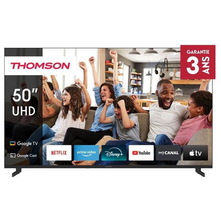 Thomson 50UG4S14 - TV LED 50 (126 cm) - 4K UHD 3840x2160 - Google TV - 2xHDMI 2.1 + 2xHDMI 2.0 - WiFi Thomson 50UG4S14 - TV LED 50 (126 cm) - 4K UHD 3840x2160 - Google TV - 2xHDMI 2.1 + 2xHDMI 2.0 - WiFi