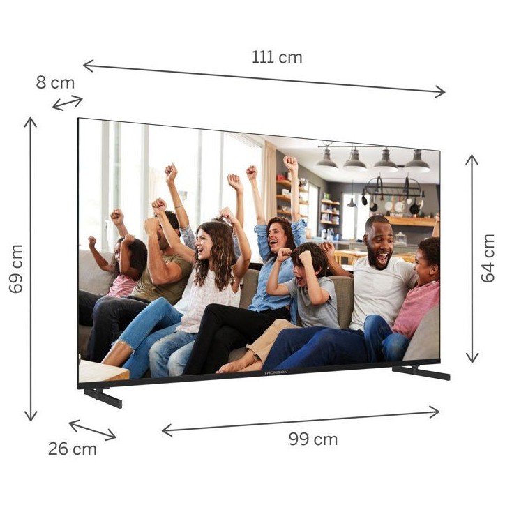 Thomson 50UG4S14 - TV LED 50 (126 cm) - 4K UHD 3840x2160 - Google TV - 2xHDMI 2.1 + 2xHDMI 2.0 - WiFi Thomson 50UG4S14 - TV LED 50 (126 cm) - 4K UHD 3840x2160 - Google TV - 2xHDMI 2.1 + 2xHDMI 2.0 - WiFi