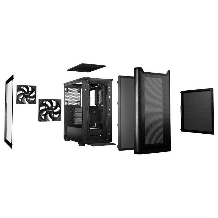 Boîtier PC - BE QUIET! - Pure Base 501 Airflow Window - Noir - Moyen Tour - Gamer Boîtier PC - BE QUIET! - Pure Base 501 Airflow Window - Noir - Moyen Tour - Gamer