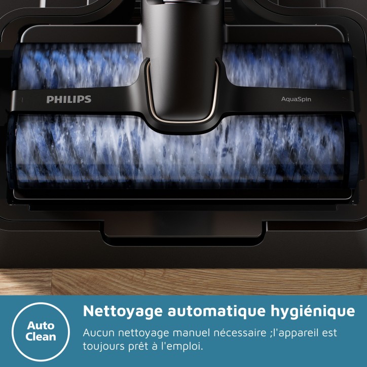 Aspirateur balai laveur 3-en-1 - PHILIPS - XW9463/10 - Série 9000 - PowerCyclone AquaTrio - 4000 tours/min - Noir Aspirateur balai laveur 3-en-1 - PHILIPS - XW9463/10 - Série 9000 - PowerCyclone AquaTrio - 4000 tours/min - Noir