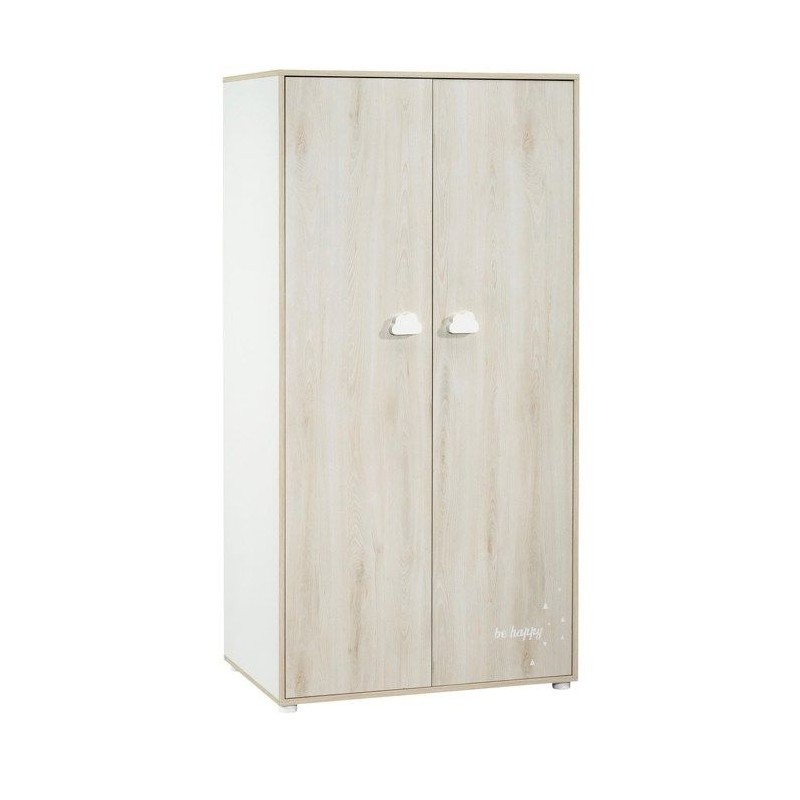 Armoire bébé Smile - Hetre - 2 portes - 168x85x57cm - Babyprice Armoire bébé Smile - Hetre - 2 portes - 168x85x57cm - Babyprice