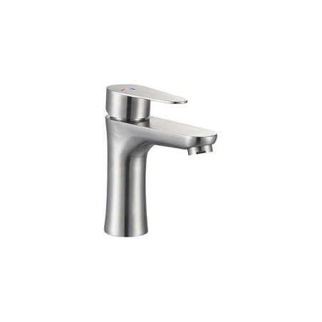 Mitigeur lavabo - EDOUARD ROUSSEAU - Onabi - Inox brossé - Cartouche