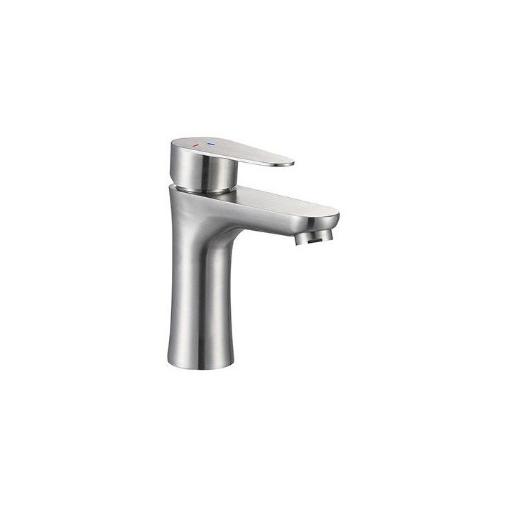 Mitigeur lavabo - EDOUARD ROUSSEAU - Onabi - Inox brossé - Cartouche céramique Ø 35 mm - Economie d'eau Mitigeur lavabo - EDOUARD ROUSSEAU - Onabi - Inox brossé - Cartouche céramique Ø 35 mm - Economie d'eau