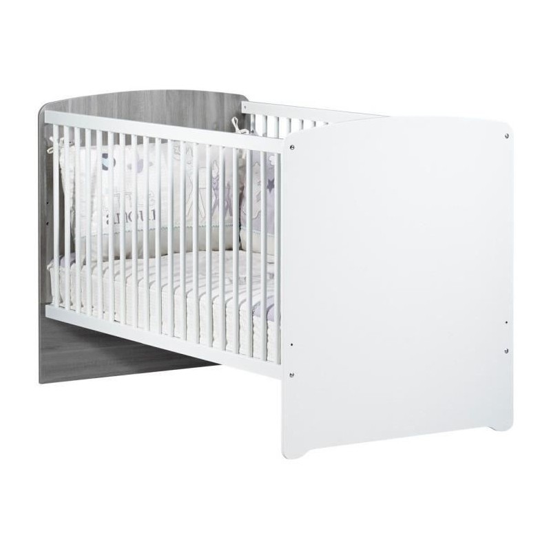 Lit évolutif 140x70 - Little Big Bed en bois gris Lit évolutif 140x70 - Little Big Bed en bois gris