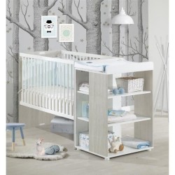 Lit bébé Combiné Evolutif BABYPRICE SITTA - Couchage 60 x 120 cm -