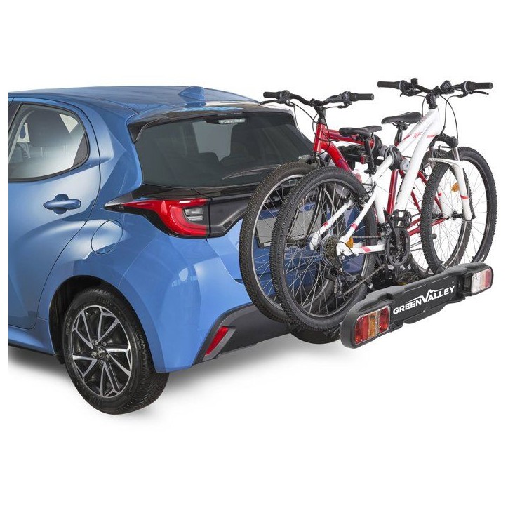 Green Valley Porte Vélo Disco 2 vélos - porte vélos voiture Green Valley Porte Vélo Disco 2 vélos - porte vélos voiture