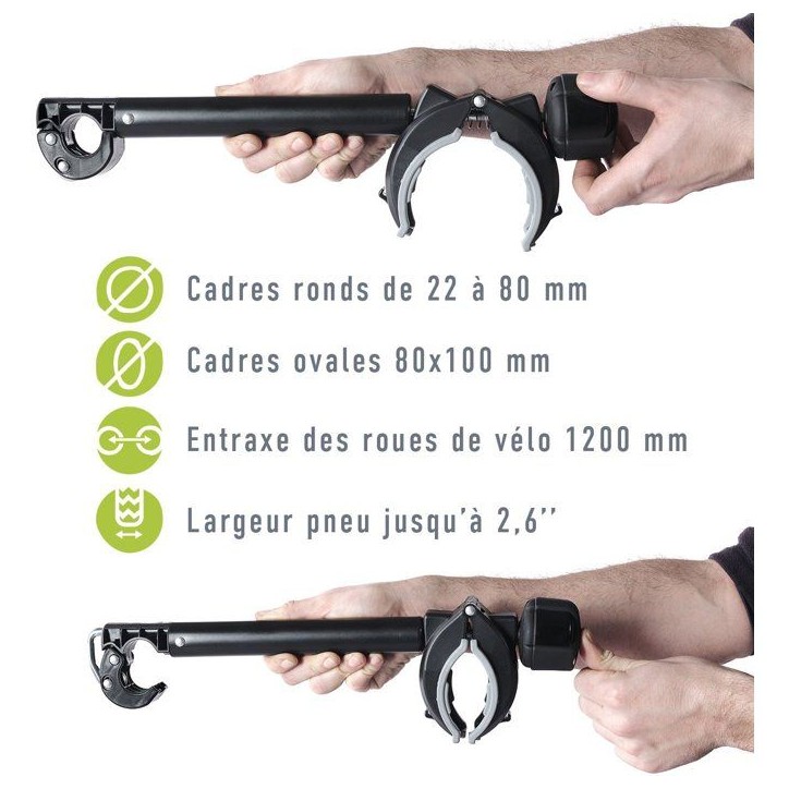 Green Valley Porte Vélo Disco 2 vélos - porte vélos voiture Green Valley Porte Vélo Disco 2 vélos - porte vélos voiture