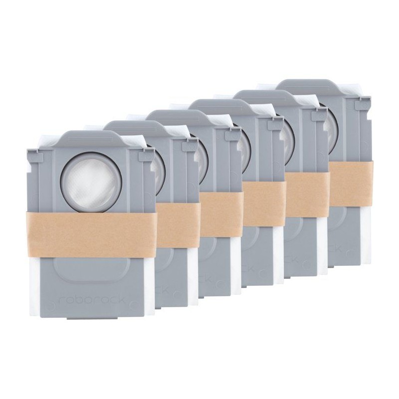 Lot de 6 sacs a poussiere - ROBOROCK - Pour QREVO et SAROS