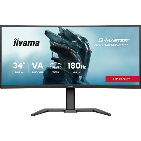 Ecran PC Gamer incurvé - IIYAMA - 34 - 180Hz - Dalle VA - 0.4ms - Ré