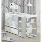 Lit bébé Combiné Evolutif BABYPRICE SITTA - Couchage 60 x 120 cm - Transformable en lit 90 x 190 cm