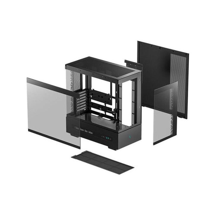 Boîtier PC sans alimentation - DEEPCOOL - CH690 Digital Noir - Moyen tour - Format ATX - 3x120mm + affichage digital - Blanc Boîtier PC sans alimentation - DEEPCOOL - CH690 Digital Noir - Moyen tour - Format ATX - 3x120mm + affichage digital - Blanc