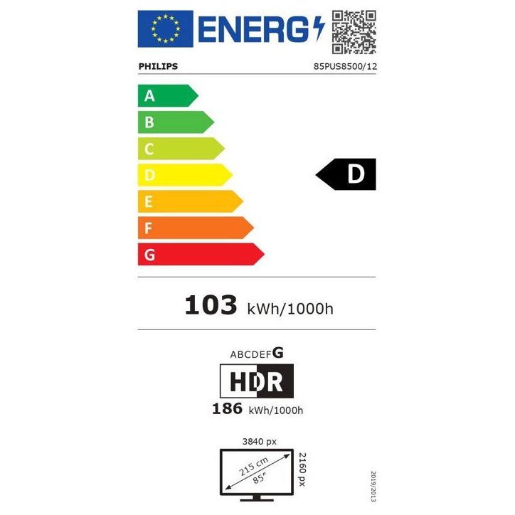 Philips 85PUS8500 Ambilight - TV QLED 85 (215 cm) - 4K UHD 3840x2160 - Dolby Atmos - Smart TV - 3xHDMI Philips 85PUS8500 Ambilight - TV QLED 85 (215 cm) - 4K UHD 3840x2160 - Dolby Atmos - Smart TV - 3xHDMI