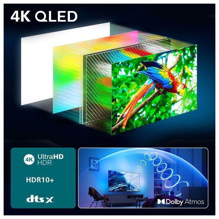 Philips 85PUS8500 Ambilight - TV QLED 85 (215 cm) - 4K UHD 3840x2160 - Dolby Atmos - Smart TV - 3xHDMI Philips 85PUS8500 Ambilight - TV QLED 85 (215 cm) - 4K UHD 3840x2160 - Dolby Atmos - Smart TV - 3xHDMI