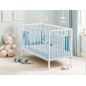 Lit bébé - 120 x 60 cm - Babyprice First - Tout barreaux - En bois blanc