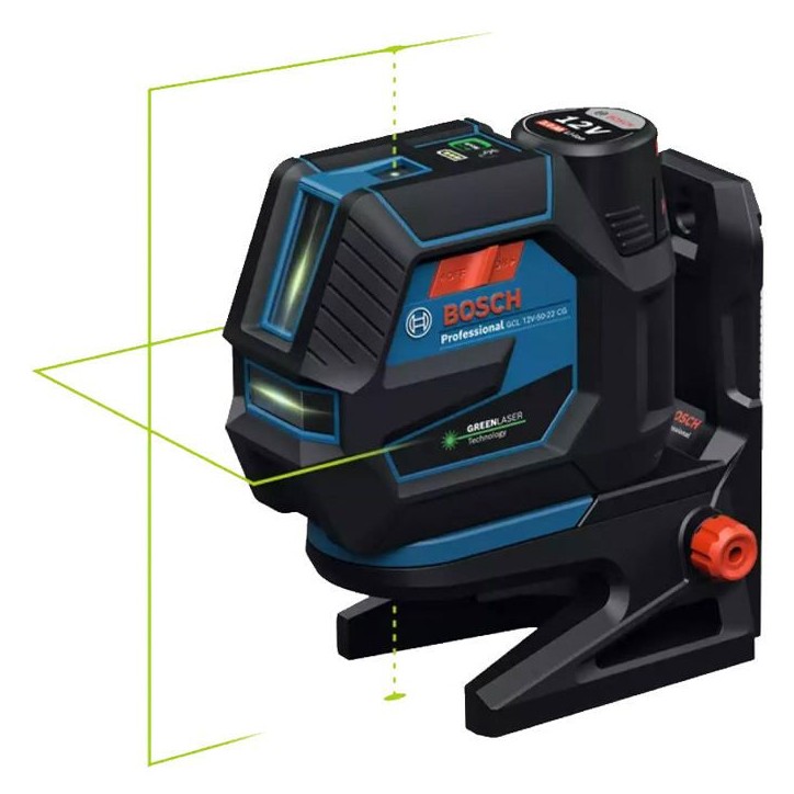 Laser combiné - BOSCH - GCL 12V-50-22 CG - Précision ±3 mm a 10 m - Portée 25 m - Alimentation sans fil Laser combiné - BOSCH - GCL 12V-50-22 CG - Précision ±3 mm a 10 m - Portée 25 m - Alimentation sans fil