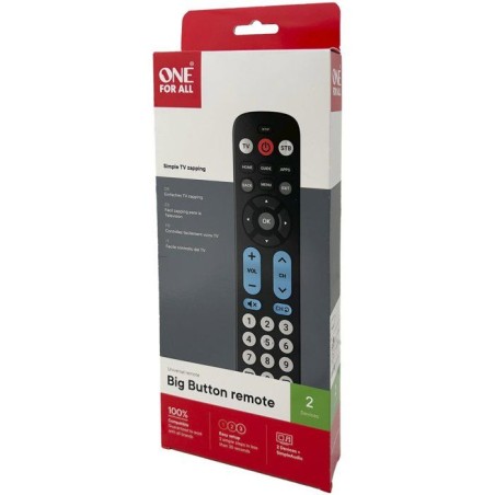 Télécommande universelle - Big Button - 2en1