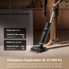 DREAME H15 Pro Heat Aspirateur Laveur - Nettoyage des sols a 85 °C -